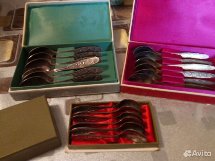 Чайные ложки из мельхиора СССР