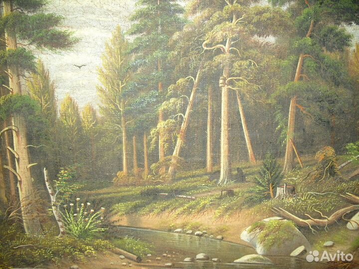 Картина старинная, антикварная