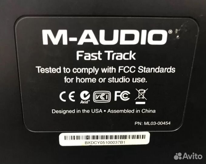 Звуковая карта M-audio fast track