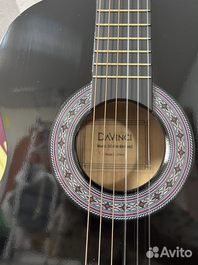 Новая гитара davinci с чехлом