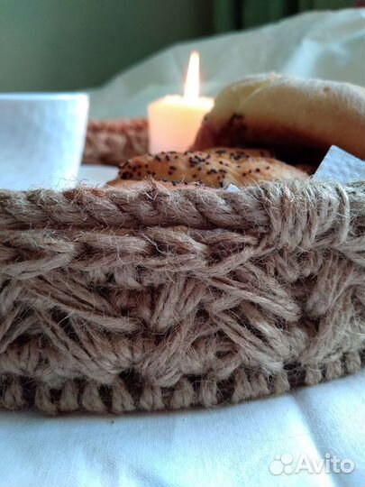 Поднос из джута