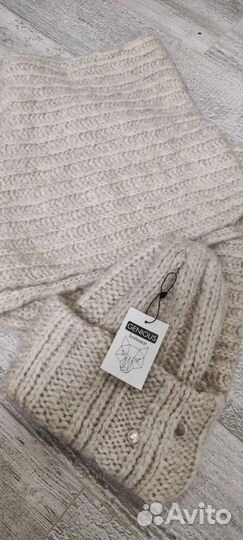 Женский шарф и шапка комплект