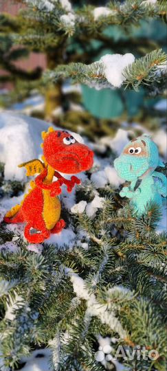 Вязаный дракончик