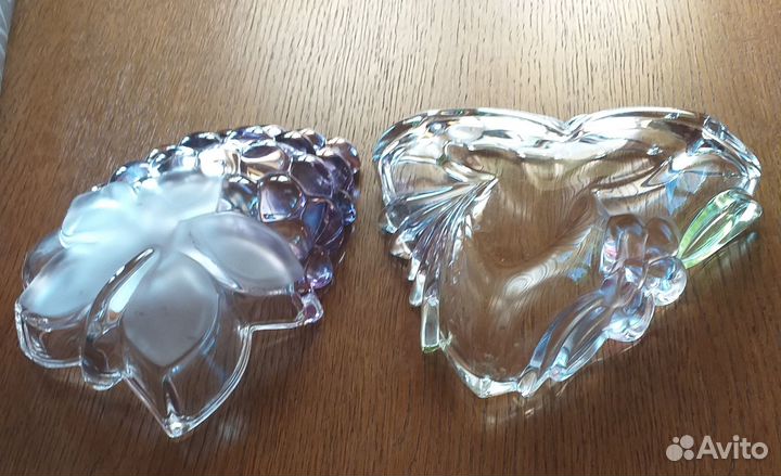 Конфетницы стекло, хрустальные рюмки, штоф