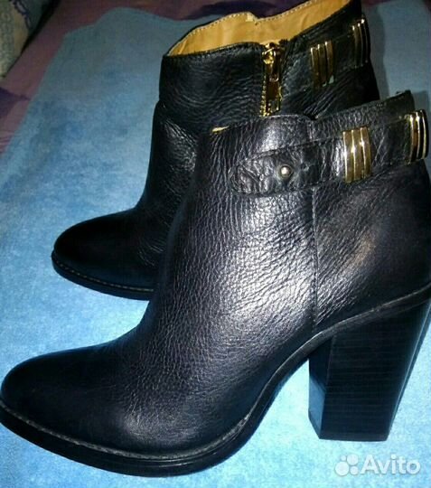 Новые кожаные ботильоны