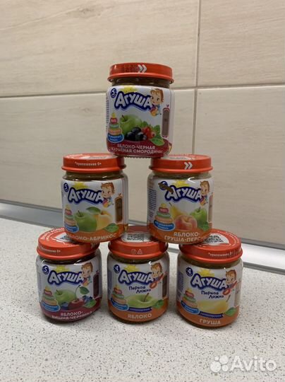 Детское фруктовое пюре агуша