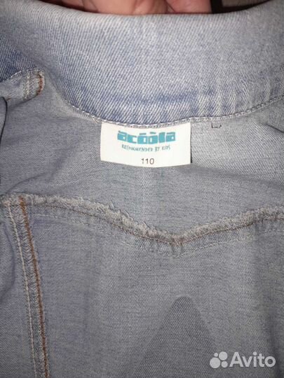Джинсовая куртка для девочки 110р