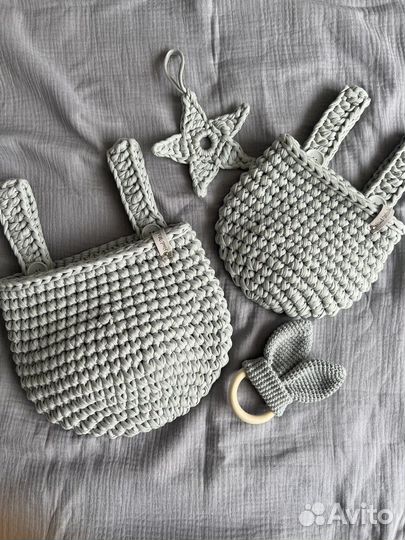 Подвесная корзинка/органайзер для детской кроватки