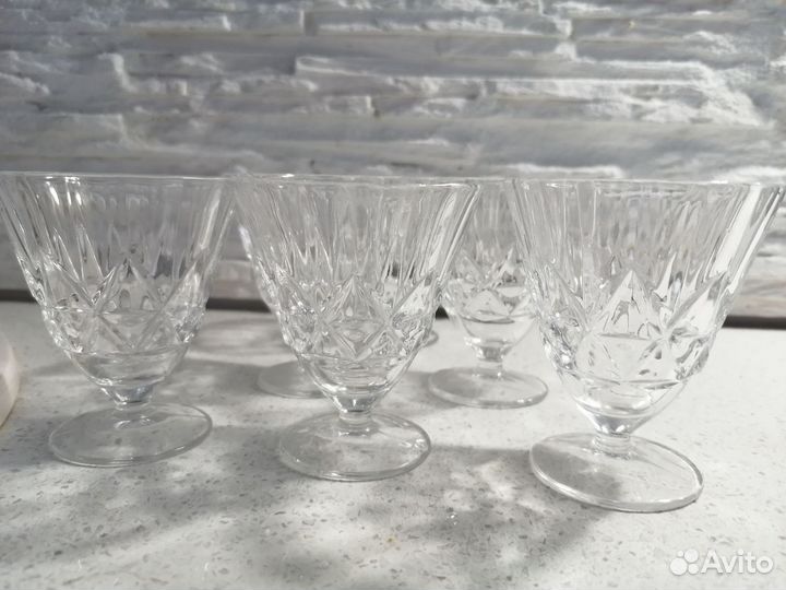 Рюмки лафитники, хрусталь