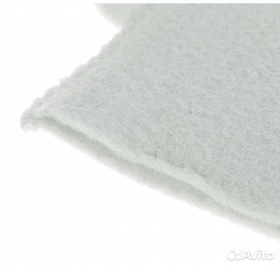 Рукавица для бани войлок белый