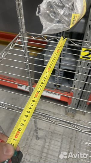 Стеллаж сетчатый двойной, для посуды