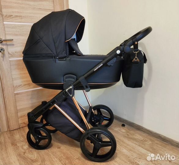 Коляска Adamex Cristiano 2в1 (Колёса GEL)