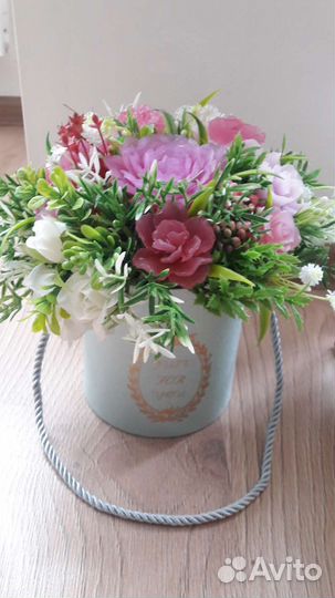 Букет из мыльных цветов