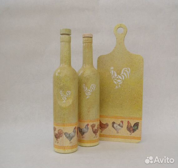 Бутылки для масла, уксуса, доски