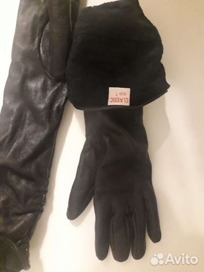 Перчатки кожаные