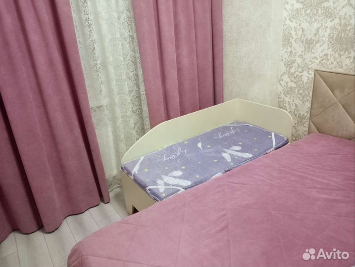 Детская прикроватная кровать с ортопедическим матр