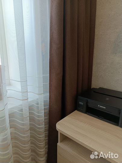 Комплект шторы блэкаут и тюль