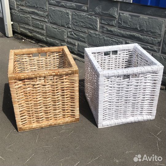 Плетеные корзины для хранения