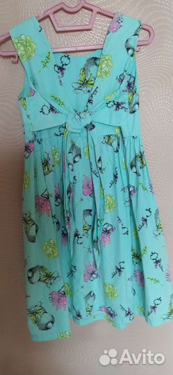 Летнее платье для девочки 128 134