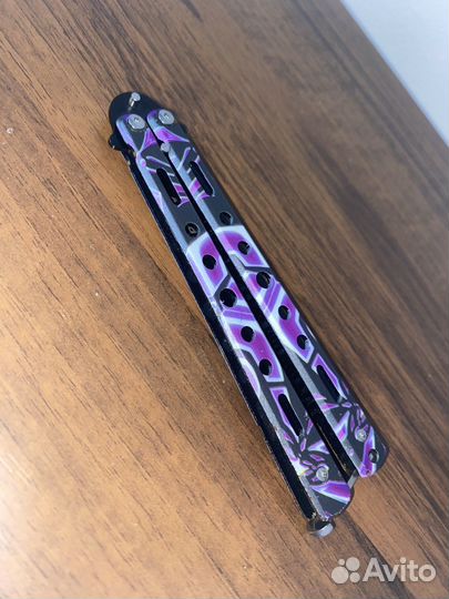 Нож расческа Раскладной. Бабочка