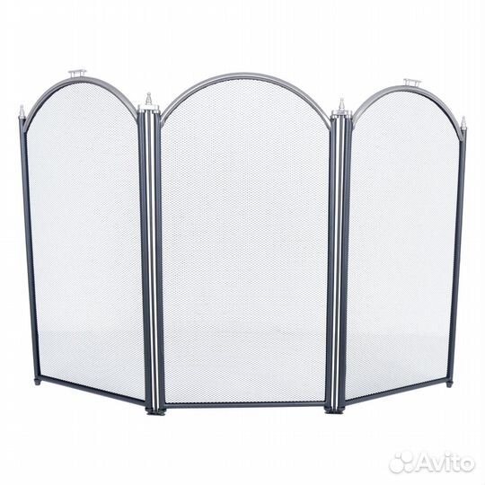 Экран каминный C03011аsк (3 секции, 60х95см, черны