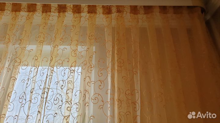 Тюль (ширина 3,40,высота 2,60 )