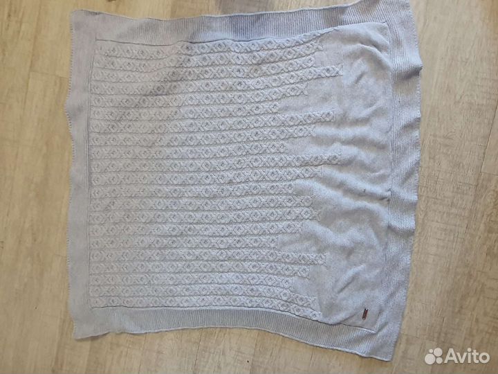 Плед детский вязаный