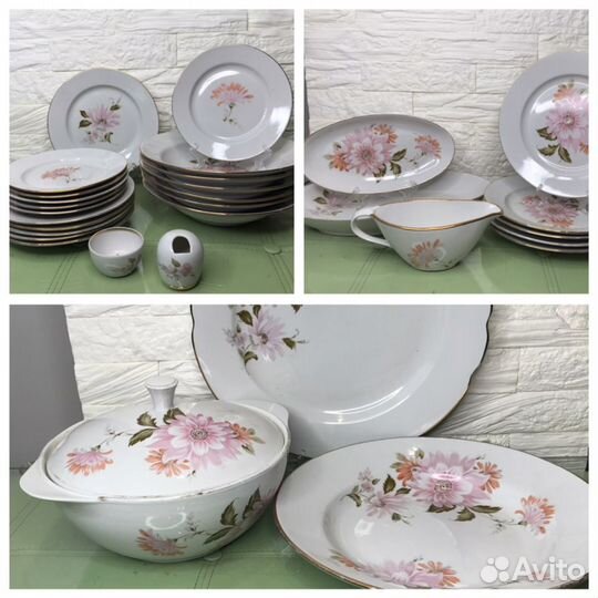 Сервиз столовый Дулево Хризантемы Астры