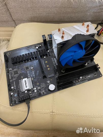 ASRock H110 Pro BTC+ плюс celeron плюс память