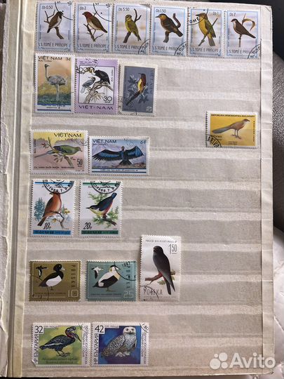 Почтовые марки (87 шт.) из разных стран 70-80гг
