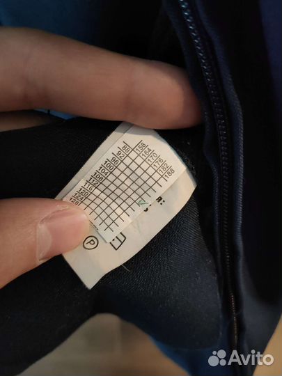 Форма офисная синяя, вкс, с длинным рукавом