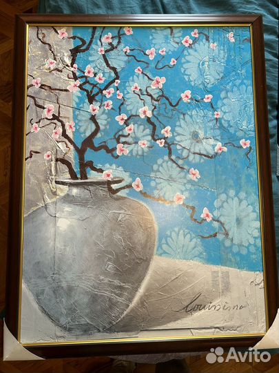 Картина акварель цветы