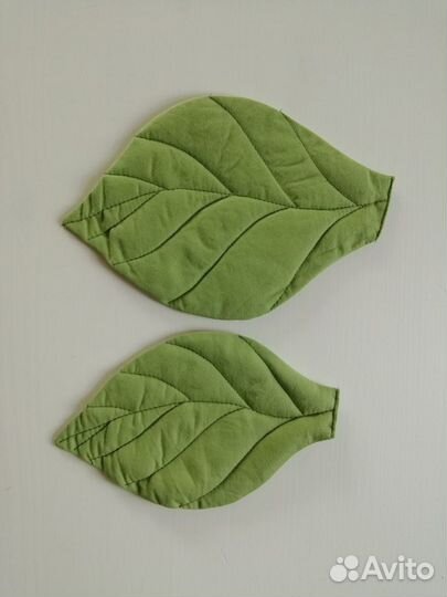 Коврики-листики/ подставки под кружки и чайник