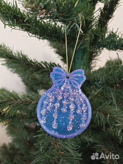 Елочные игрушки, ручная работа