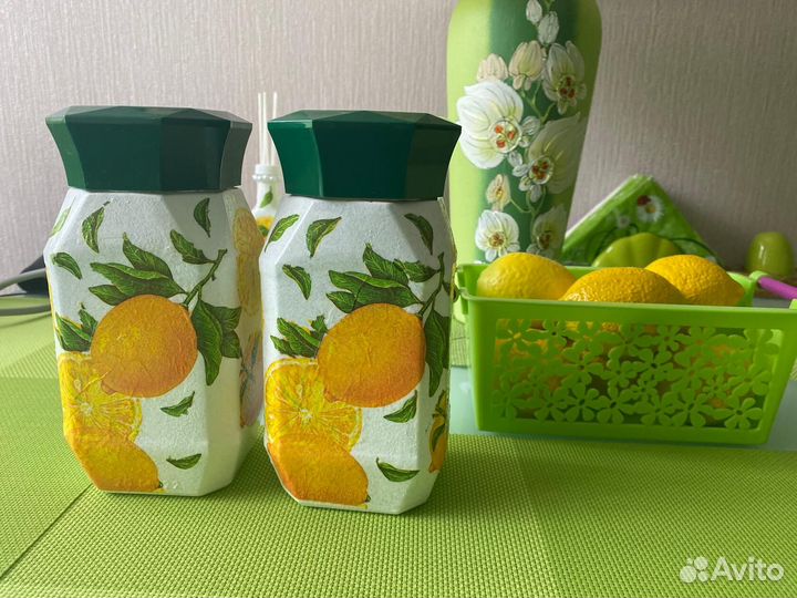 Новые банки для хранения; 2 шт; 1 литр