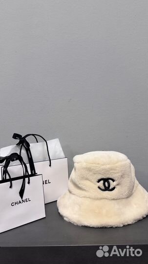 Chanel меховая панама оригинал бьюти серия