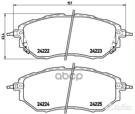 Колодки тормозные дисковые Xtra перед P7801