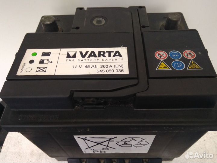 45Ач аккумулятор б/у Varta RA540346