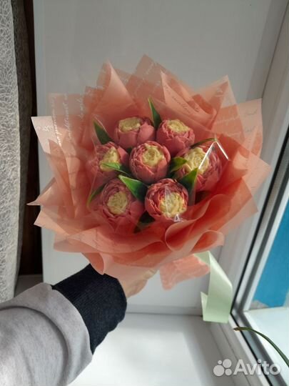 Сладкий букет. Шоколадные пионы