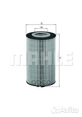 Фильтр масляный mahle OX161D OX161D Mahle/Knecht