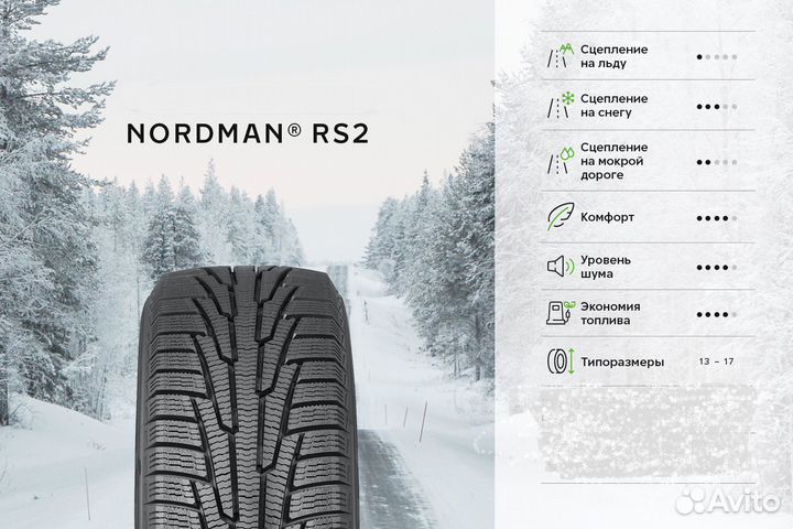 Nokian Tyres Nordman RS2 185/70 R14 92R