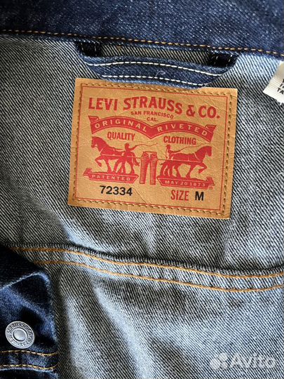 Джинсовая куртка мужская размер m levis