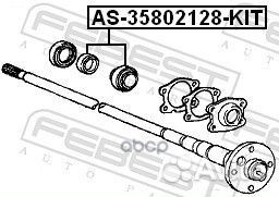 Подшипник полуоси toyota AS-35802128-KIT Febest