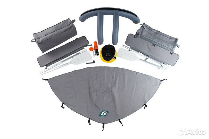 Лодка Gladiator E 420 PRO; св-темно серая