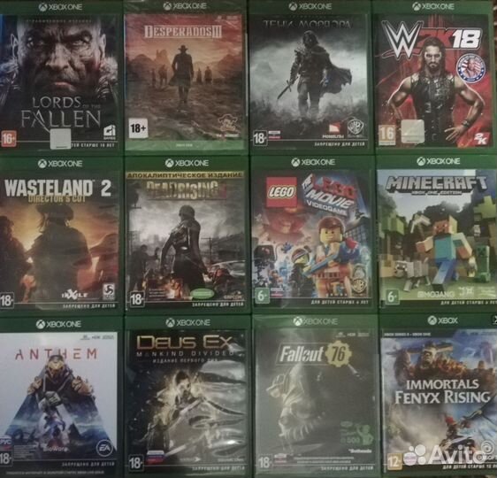 Игры на xbox One диски