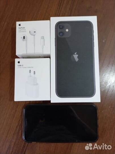 iPhone 11 128gb зарядка наушники блок