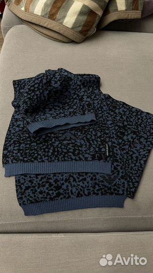 Шапка и шарф женская Armani оригинал