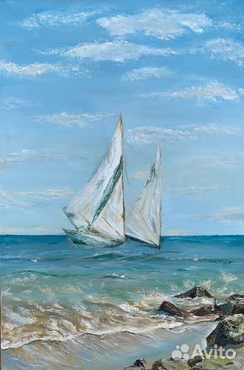 Картина на холсте маслом интерьерная