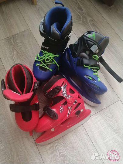 Коньки детские раздвижные бу