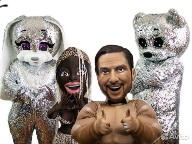 Ростовая кукла Мишка Зайка Поздравление